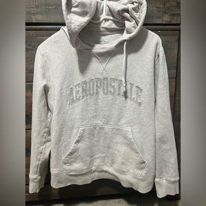 White aeropostal hoodie (unisex size small)